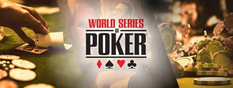 Fiches e carte da poker, logo World Series of Poker