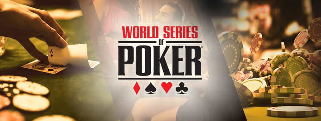 Fiches e carte da poker, logo World Series of Poker