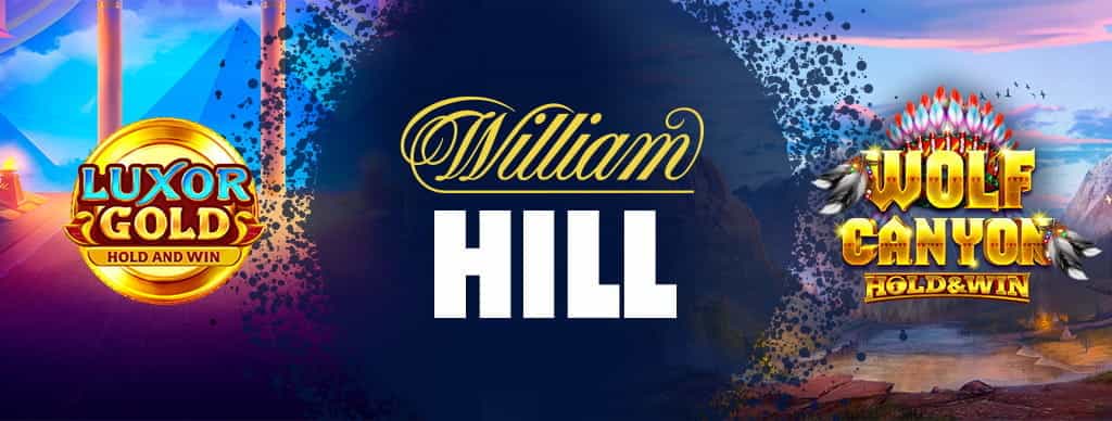 Slot Luxor Gold e Wolf Canyon, logo William Hill