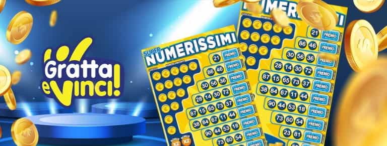 Logo Gratta e Vinci, cartelle Super Numerissimi