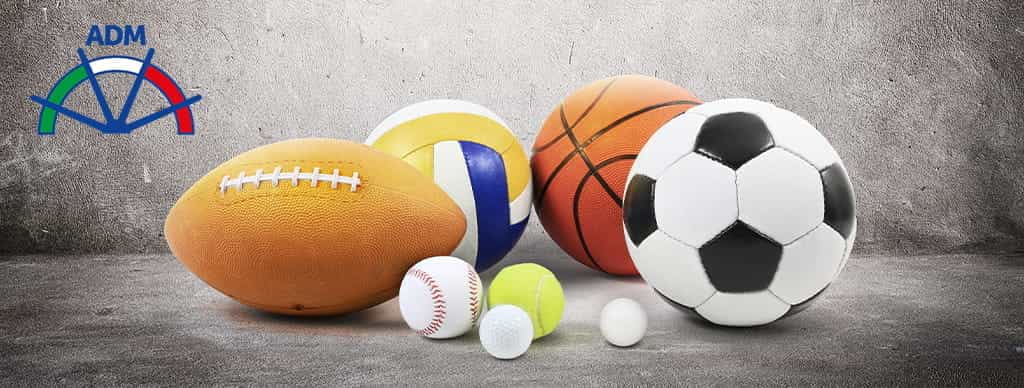Diversi palloni, logo ADM