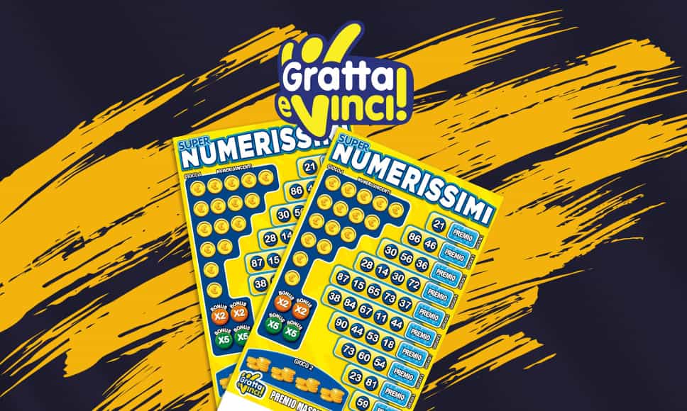 Biglietti Super numerissimi, logo Gratta e Vinci