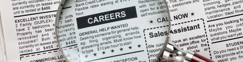 annuncio di lavoro sul giornale