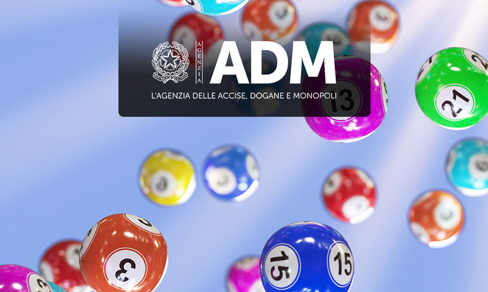 Logo ADM e palline del lotto