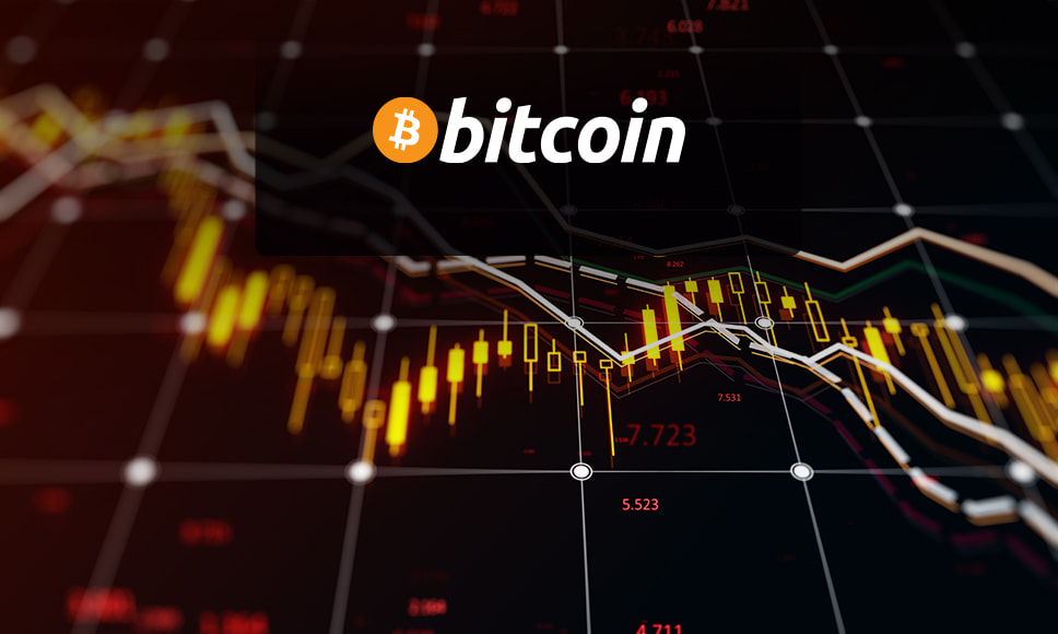Logo Bitcoin e grafici