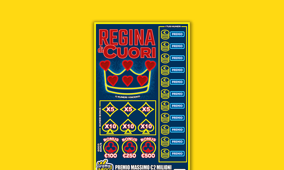Biglietto Gratta e Vinci Regina di Cuori