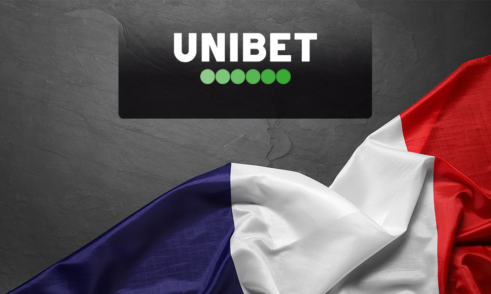 Logo Unibet e bandiera della Francia