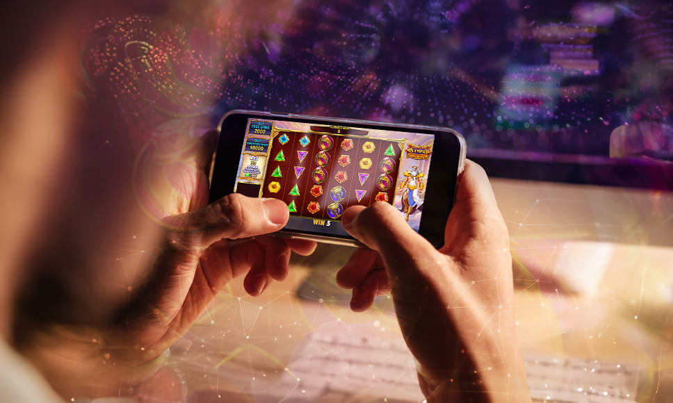 Smartphone con la slot Gates of Olympus