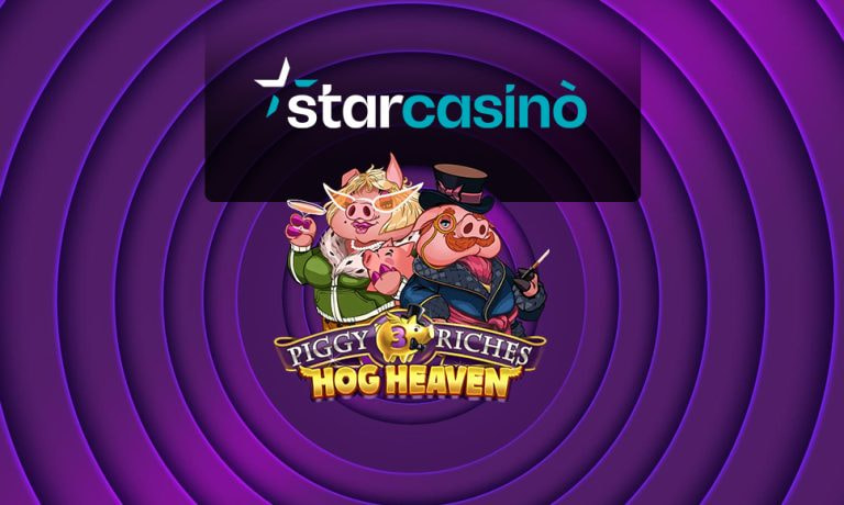 Logo Piggy Riches 3 Hog Heaven e logo StarCasino