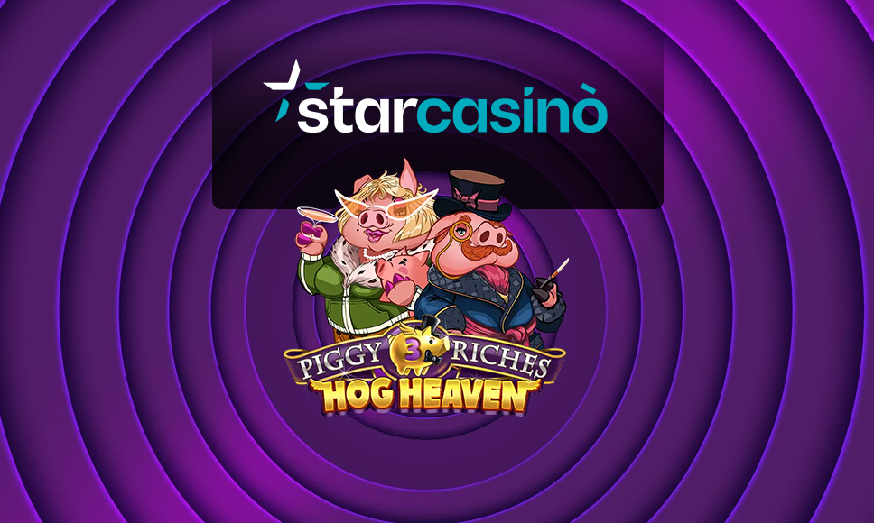 Logo Piggy Riches 3 Hog Heaven e logo StarCasino