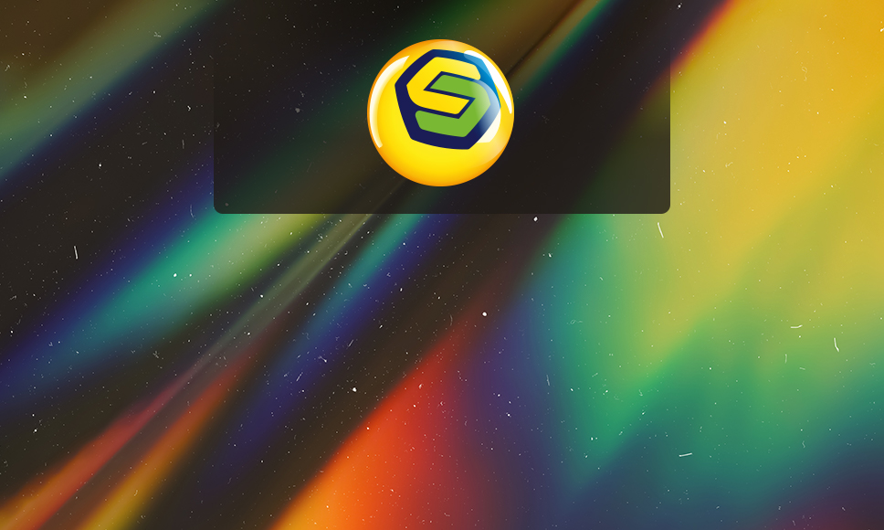 Logo lotteria Sazka e sfondo colorato