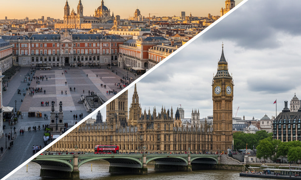 Immagine di Madrid e di Londra