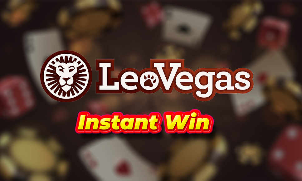 Logo LeoVegas e logo Instant Win.