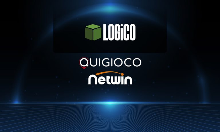 Il logo LOGiCO, il logo Quigioco e il logo Netwin.
