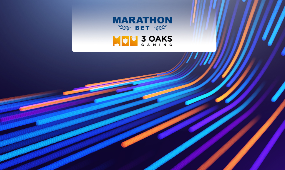 Logo Marathonbet e logo 3 Oaks Gaming
