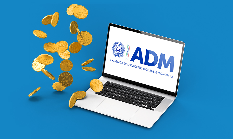 Logo ADM, monete d'oro