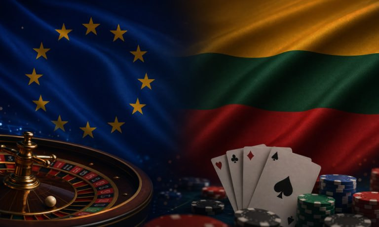 Giochi da casinò, bandiera della Lituania e dell’UE