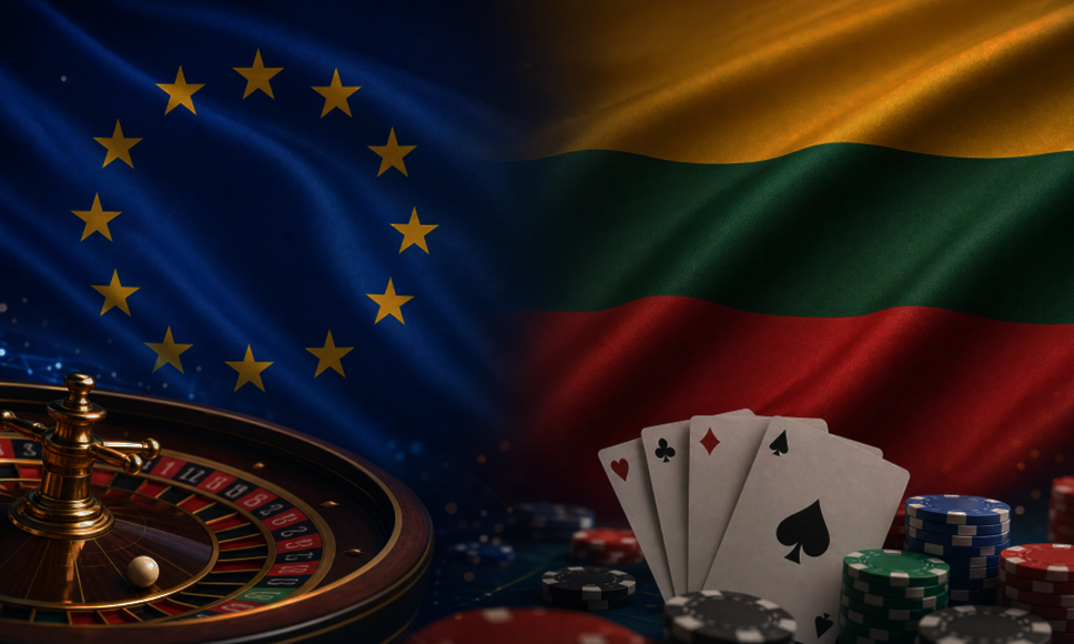 Giochi da casinò, bandiera della Lituania e dell’UE