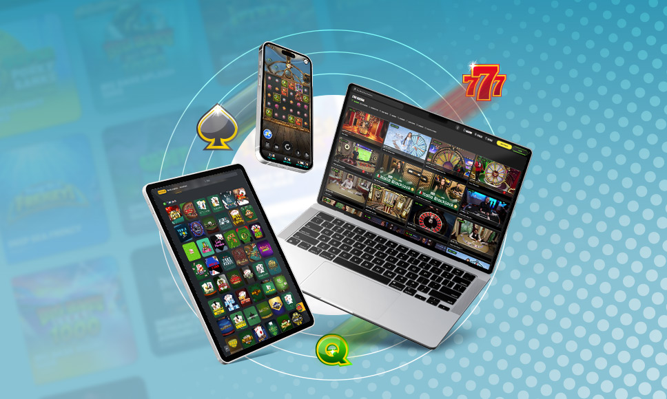 Pc, tablet e smartphone con giochi da casinò